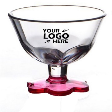 8oz Plastic Footed Ice Cream Bowl